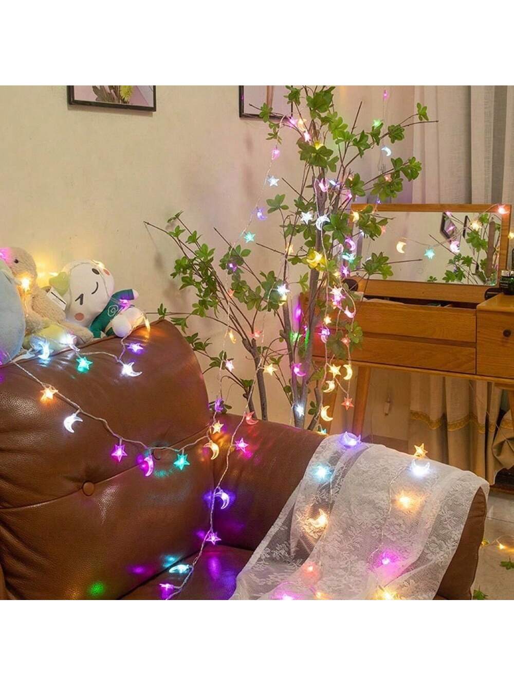 1.5M Moon & Star Fairy String Lights (Code:19)