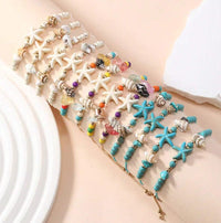 12pcs Ocean Beach Themed Braided Bracelet (Code:76)