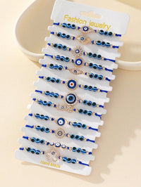 12pcs set Alloy & Rhinestone Decor Evil Eye (Code:71)