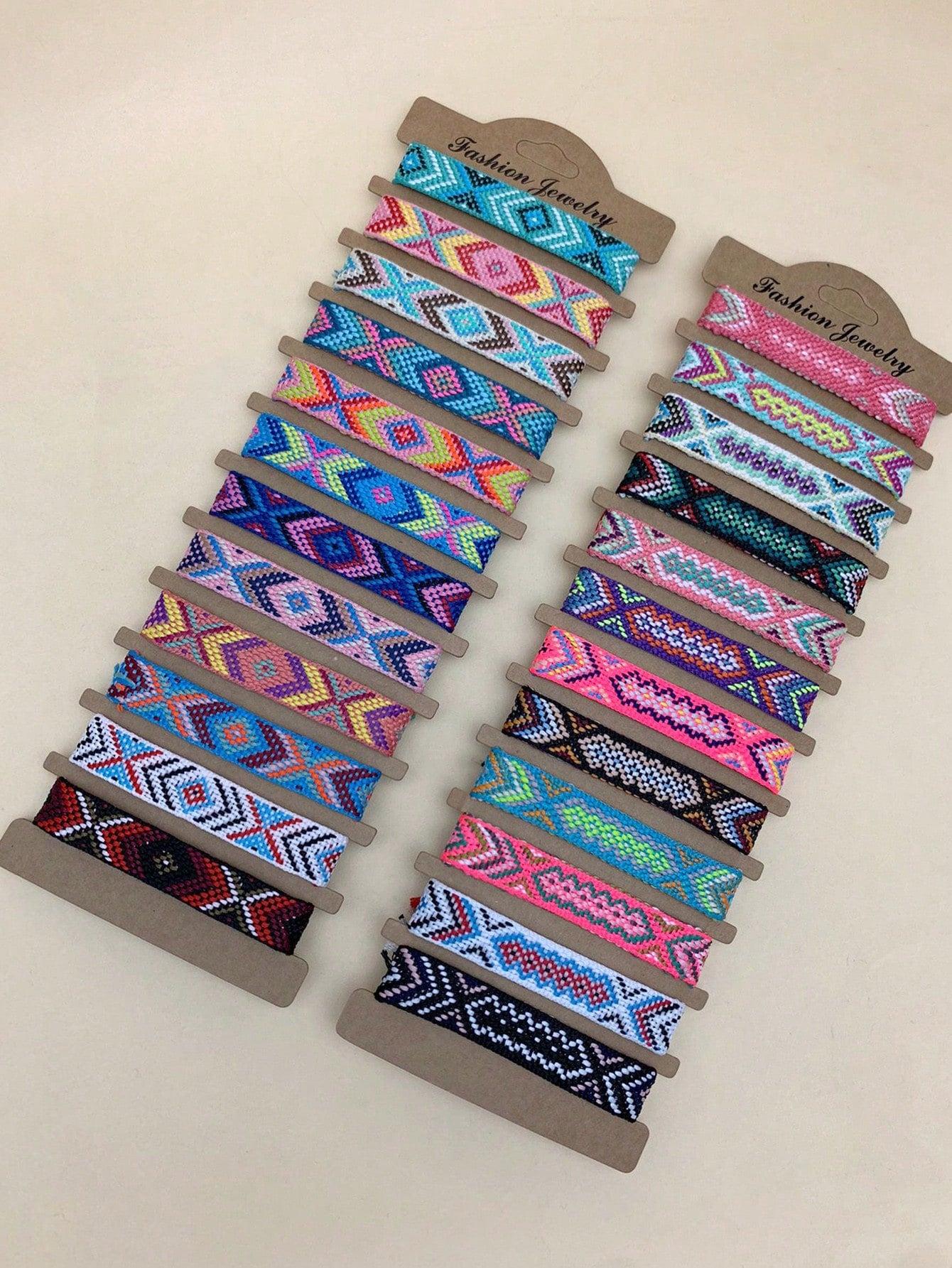 12pcs Set Fashionable Bohemian Charm Braided Tassel Bracelet (Code:85)