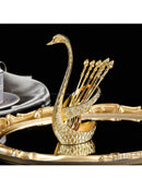 European Style Luxurious Swan-Shaped Spoon Holder (Gold Colour) (Code 7)
