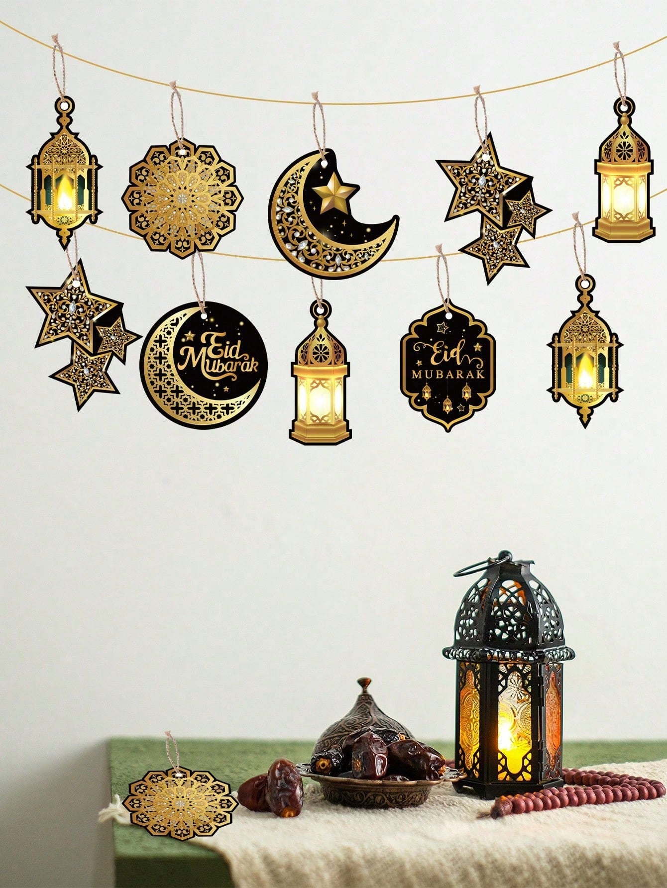 14pcs Ramadan Paper Hanging Pendant (Code:47)