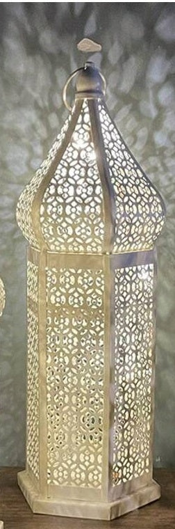 1pc Cross-Border New Middle East Moroccan Vintage Hollow LED Wind Lamp (Code:32)