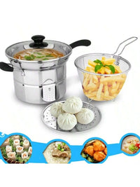 4pcs Non Stick Chip Pan Deep Fat Fryer (Code 3)
