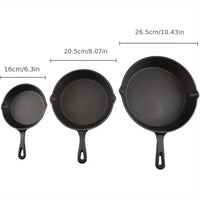 3pcs Set Cast Iron Non Stick Frying Pans