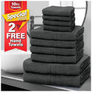 10pcs Premium Egyptian Cotton Towel Set
