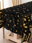 1pc Black & Gold Eid Mubarak Tablecloth (Code:53)