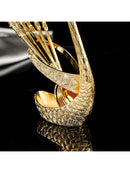 European Style Luxurious Swan-Shaped Spoon Holder (Gold Colour) (Code 7)