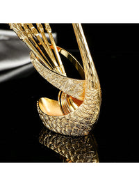 European Style Luxurious Swan-Shaped Spoon Holder (Silver Colour) (Code 8)
