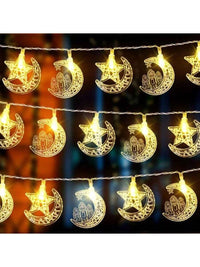 1.5m 10-lED Eid Mubarak Castle Lights String   (Code:24)