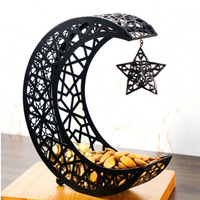 1pc Ramadan Crescent Moon & Star Shaped Dates Tray   (Code:28)
