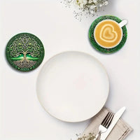 8pcs Wooden Coasters Set