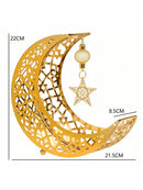 1pc Elegant Moon & Star Shaped Dates Serving Tray   (Code:27)
