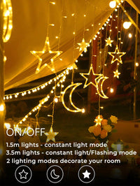 3.5m 126 LEDs Star and Moon String Lights  (Code:36)