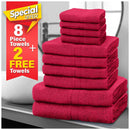 10pcs Premium Egyptian Cotton Towel Set