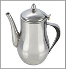 Premium Polished Stainless Steel Tea Pot, Coffee Pot, 0.7 Litre (24oz)    5015826002249