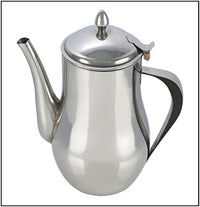 Premium Polished Stainless Steel Tea Pot, Coffee Pot, 0.7 Litre (24oz)    5015826002249