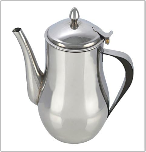 Premium Polished Stainless Steel Tea Pot, Coffee Pot, 0.7 Litre (24oz)    5015826002249
