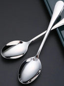 3PCS  Heavy Duty Stainless Steel Main Course Soup Spoons (Code 5)