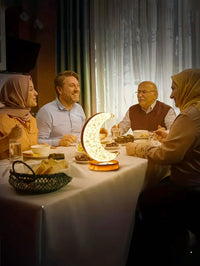 3-Color LED Crystal Lamp, Moon/Star Shape (Code:18)