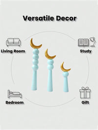 3pcs Light Blue Ramadan Decoration  (Code:20)