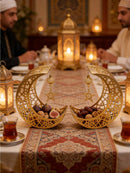 1pc Elegant Moon & Star Shaped Dates Serving Tray   (Code:27)