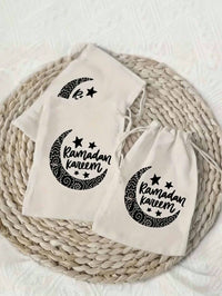 10pcs Ramadan Mubarak Drawstring Bags (Code 9)