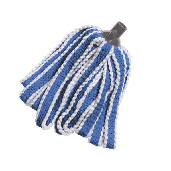 ADDIS Microfibre Mega Mop REFILL - Super Absorbent Anti Bacterial, Blue Metallic