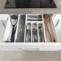 ADDIS Extendable Drawer Organiser White/Gray