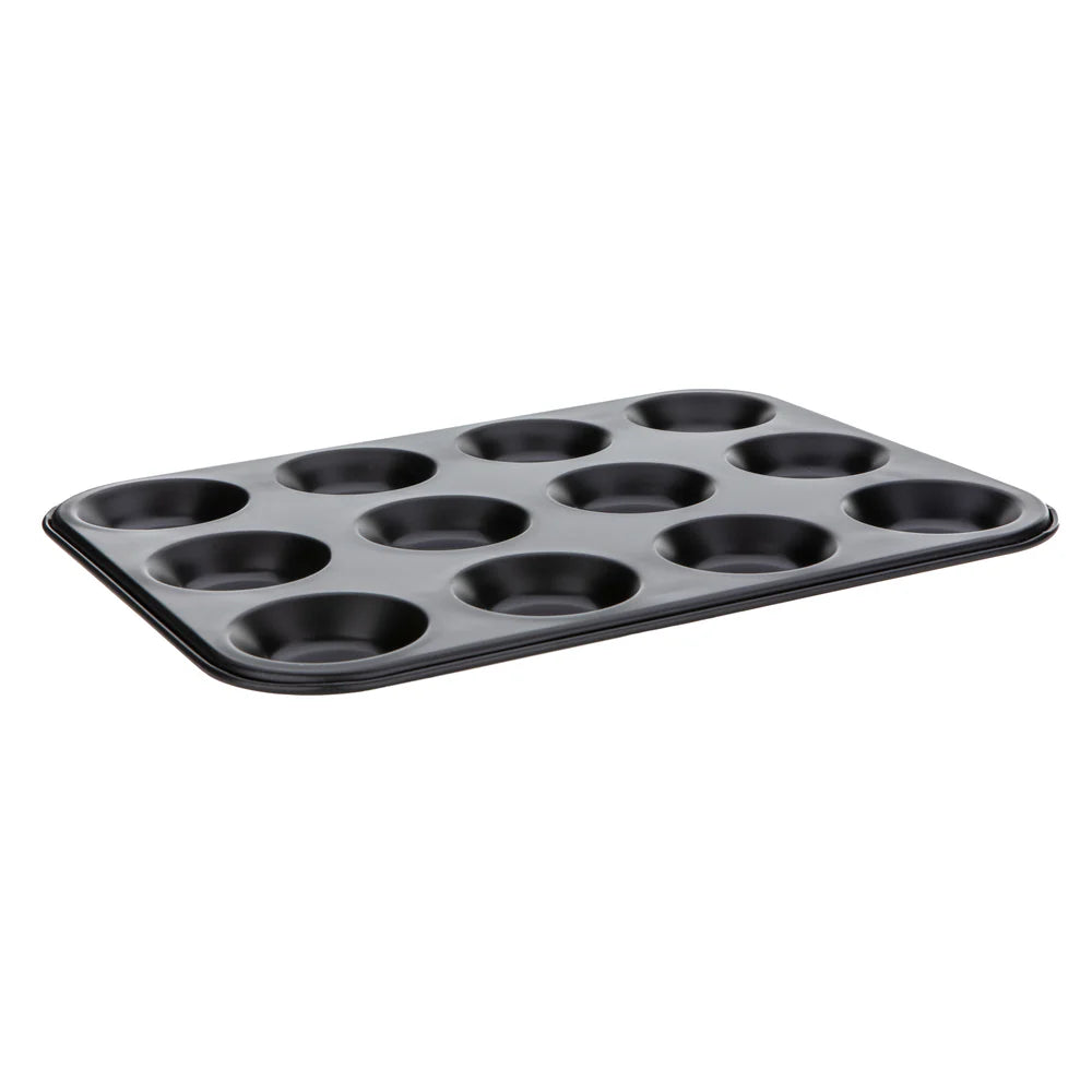 12 Cup Bun Tray | Non-Stick Carbon Steel  5015826055092