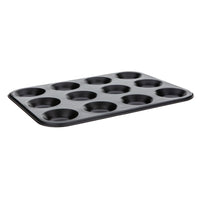12 Cup Bun Tray | Non-Stick Carbon Steel  5015826055092