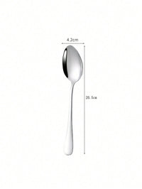 3PCS  Heavy Duty Stainless Steel Main Course Soup Spoons (Code 5)