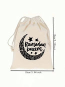 10pcs Ramadan Mubarak Drawstring Bags (Code 9)