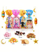 50pcs Random Pattern Mixed-Eid Mubarak Colorful Gift Bags (Code:34)