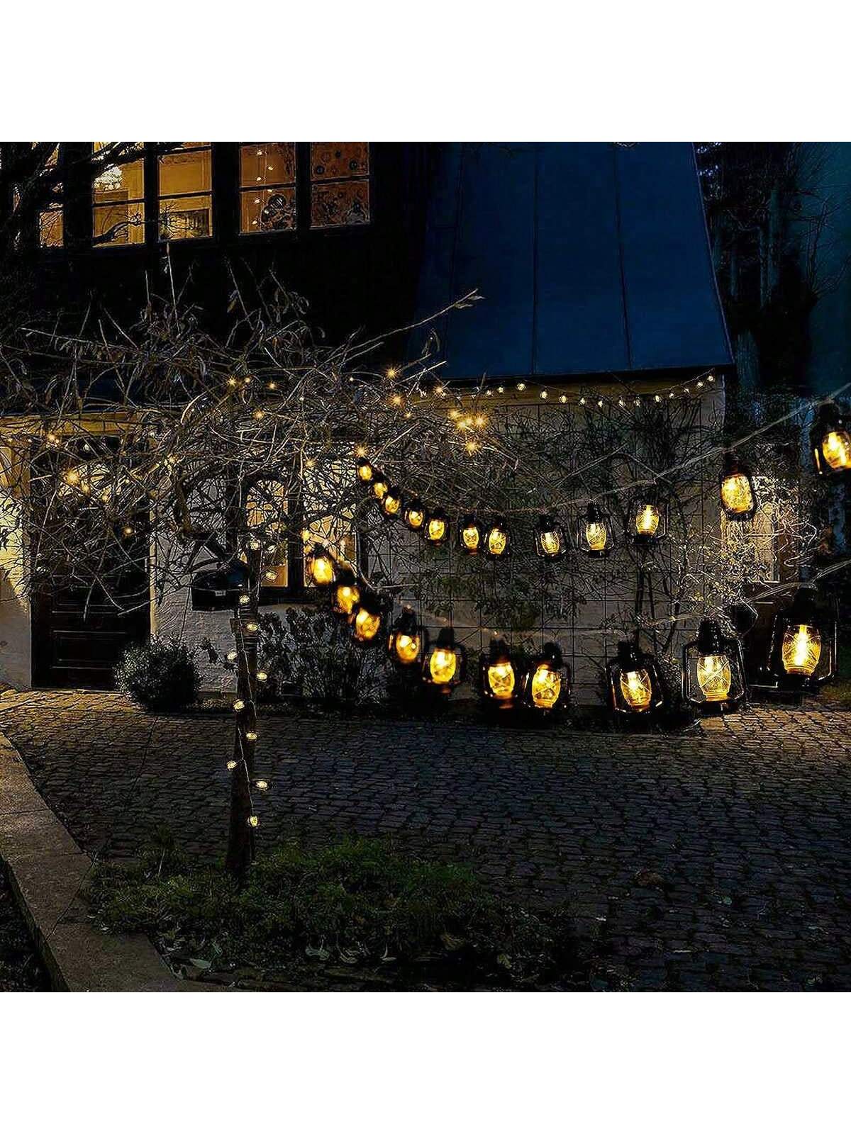 1.5m 10 LED Lights Battery Powered Lantern String Lights  (Code:22)