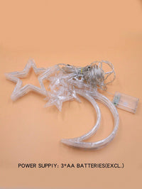 3.5m Colorful 120 Led Star & Moon Curtain String Light (Code 10)
