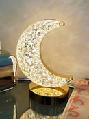 3-Color LED Crystal Lamp, Moon/Star Shape (Code:18)