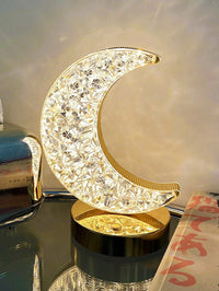 3-Color LED Crystal Lamp, Moon/Star Shape (Code:18)