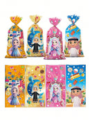 50pcs Random Pattern Mixed-Eid Mubarak Colorful Gift Bags (Code:34)