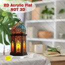 2D Flat Elegant 2D Acrylic Ramadan Lantern   (Code:26)
