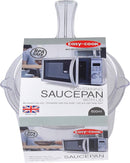 Microwave Sauce Pan and Lid 450ml, Clear (Easy-Cook)   5060064079201