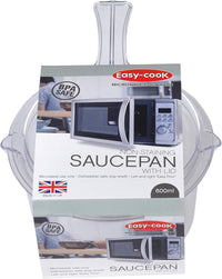 Microwave Sauce Pan and Lid 450ml, Clear (Easy-Cook)   5060064079201