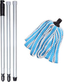 ADDIS Microfibre Mega Mop Super Absorbent Anti Bacterial, Blue Metallic