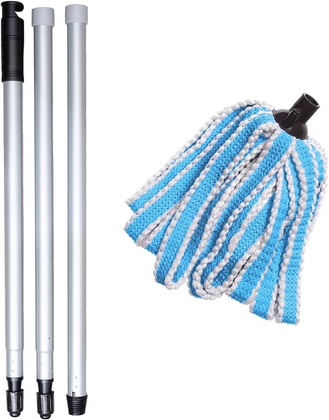 ADDIS Microfibre Mega Mop Super Absorbent Anti Bacterial, Blue Metallic