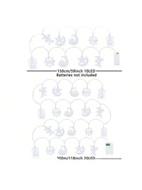 1.5m 10-lED Eid Mubarak Castle Lights String   (Code:24)