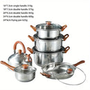 12pcs set of frying pan and kettle