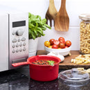 Microwave Sauce Pan and Lid 750ml, Red (Easy-Cook)   5060064076161