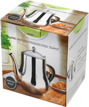 Premium Polished Stainless Steel Tea Pot, Coffee Pot, 0.7 Litre (24oz)    5015826002249