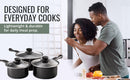 Value plus 3 PCE Sauce pan Set with Glass Lids, 16, 18, 20cm    5015826001204