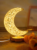 3-Color LED Crystal Lamp, Moon/Star Shape (Code:18)